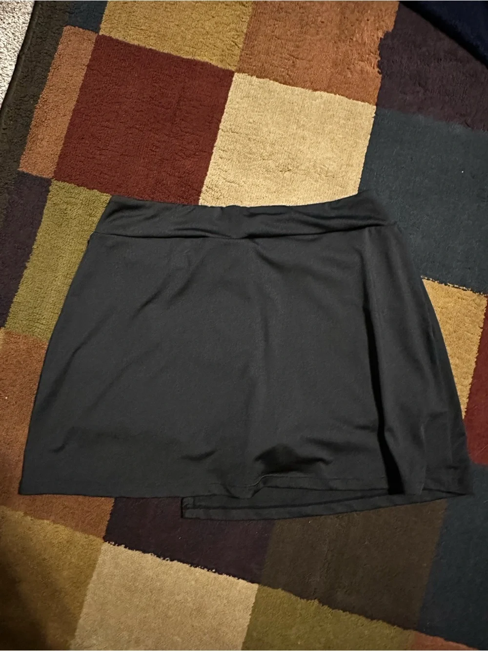 SHEIN Black Wrap-Style Skort